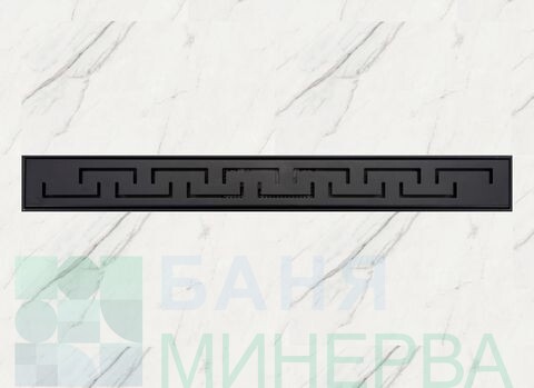 Линеен сифон Черен мат MONOLIT Black 60 см