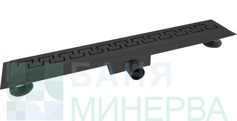 Линеен сифон Черен мат MONOLIT Black 60 см - Image 3