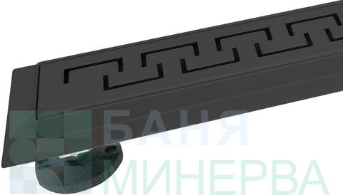 Линеен сифон Черен мат MONOLIT Black 60 см - Image 2