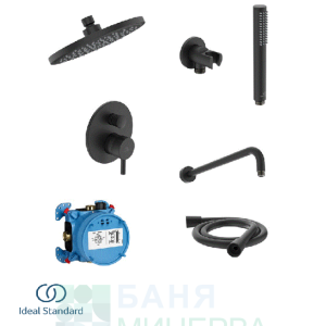 CERALINE BD193XG IDEAL STANDARD ПРОМО Комплект за вграждане Черен мат