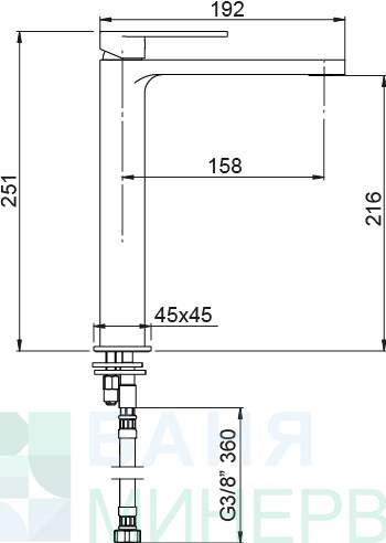 AQG ALPHA 01ALP120NG черен мат Смесител за мивка купа - Image 2