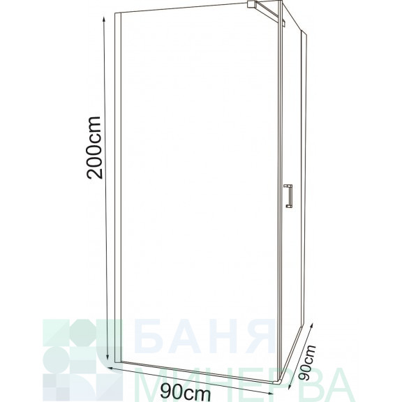 ICL 157 90 R NEW Душ кабина с една врата - Image 2