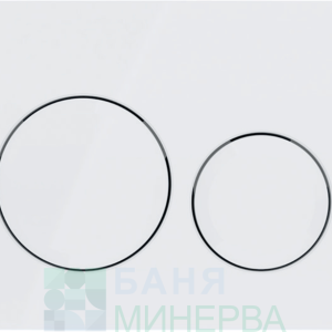 GEBERIT DELTA 20 Бял бутон за активиране на казанче 115.127.11.1