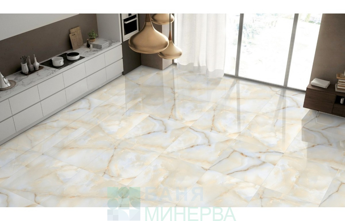 1232 Alabaster Natural 60-60 Полиран гранитогрес