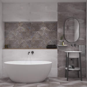 PULSE Bianco Grey 30-90 Плочки за баня