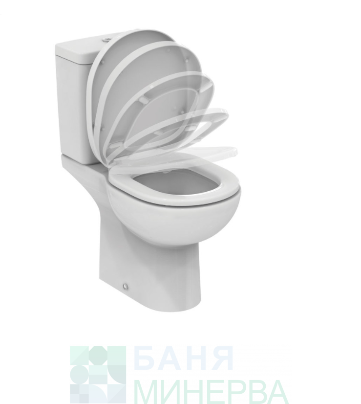 IDEALSTANDARD E804801 Моноблок Connect Classic Cube с капак Soft Close