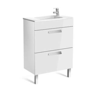 DEBBA COMPACT Шкаф с мивка 60 см. 2 чекмеджета Бял гланц 851564806