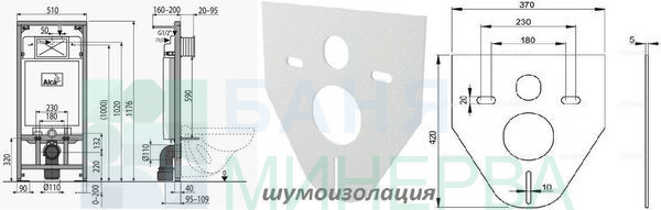 ALCAPLAST СТРУКТУРА ЗА ВГРАЖДАНЕ С ЧЕРНА ТОАЛЕТНА BLACK - Image 3