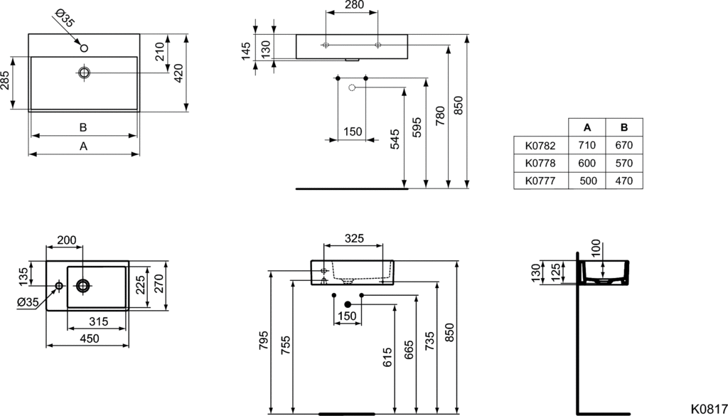 IDEAL STANDARD STRADA K0778 Порцеланов умивалник 60 см - Image 2