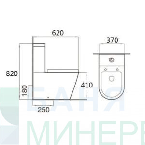 Моноблок ICC 6327P BACK TO WALL