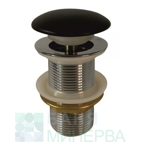 IC CC76WO MB Клик Сифон Черен мат Без преливник