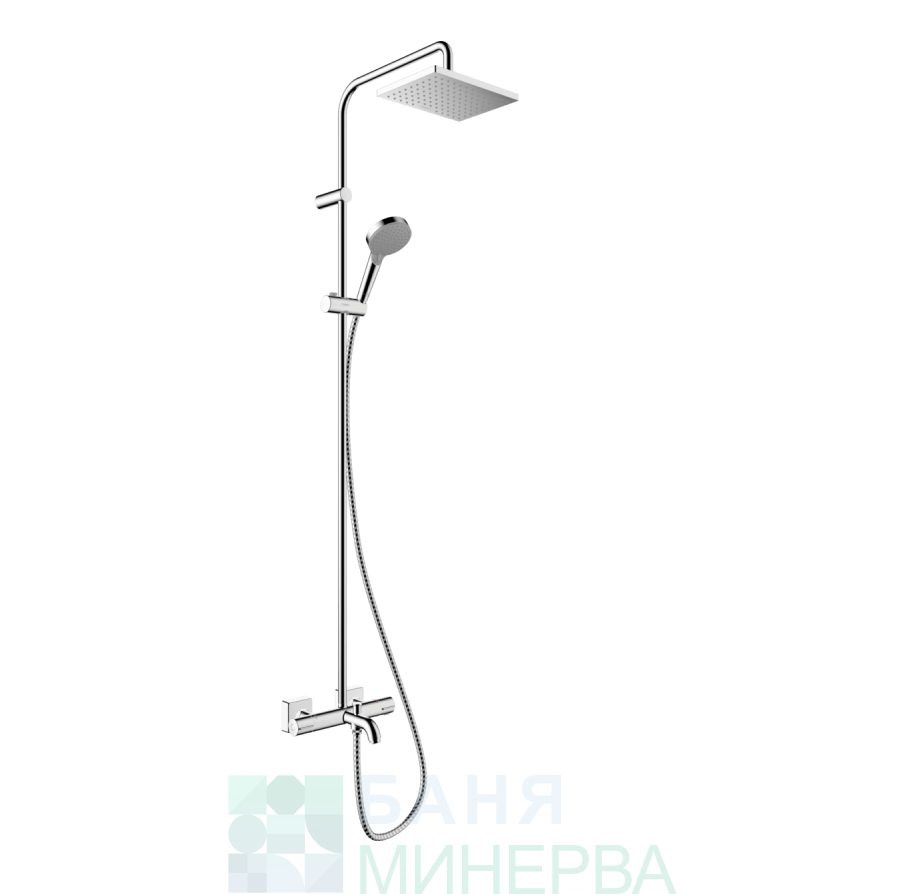 HANSGROHE 26284000 Vernis Share 230 Душ колона с термостат и чучур