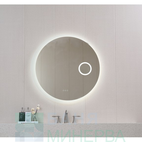 ICL 1813 Огледало с LED Осветление 90 см с козметично огледало Inter Ceramic