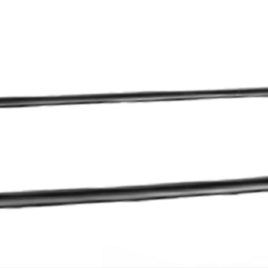 MODERN 226255 Черен мат Двоен халийник 60 см
