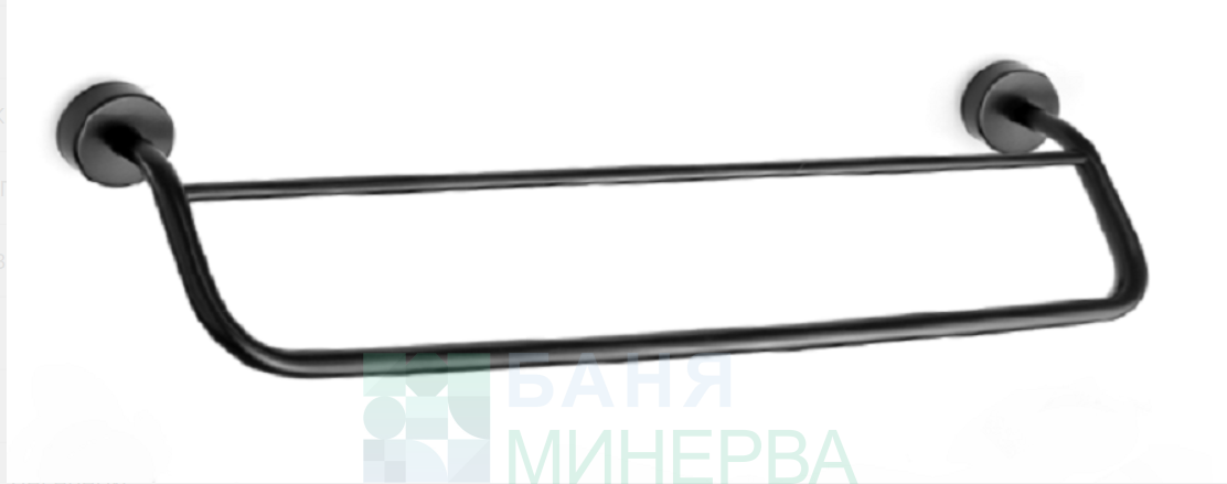 MODERN 226255 Черен мат Двоен халийник 60 см