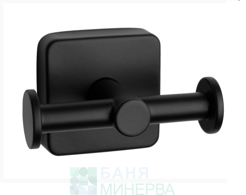 Kapitan QUATTRO Black 422255 Закачалка с две куки черен мат