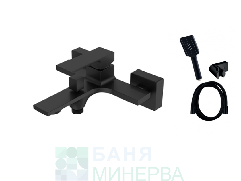AQG BOLD 01BOL416NGСмесител вана-душ черен мат