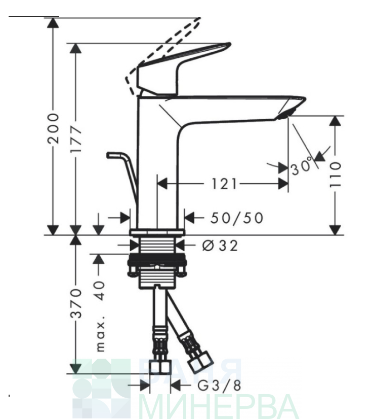 HANSGROHE 71251000 Logis Fine Comfort Zone 110 Смесител за мивка Хром - Image 4