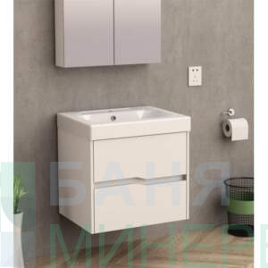 ICP 6049-1 WHITE PVC шкаф за баня