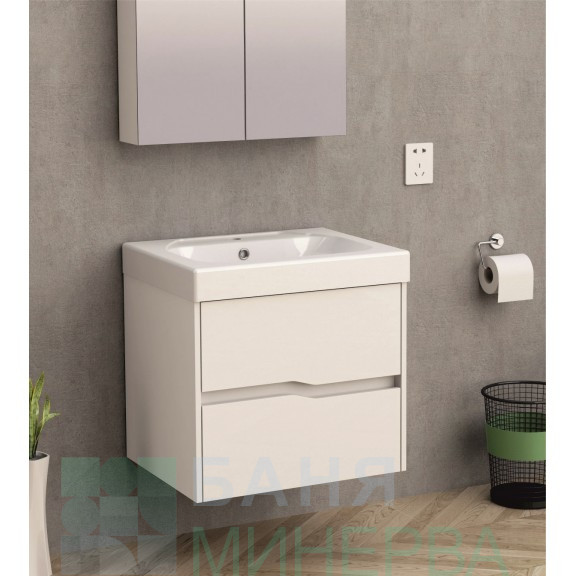 ICP 6049-1 WHITE PVC шкаф за баня