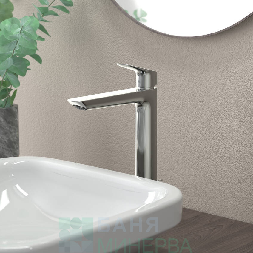 HANSGROHE LOGIS FINE 71258000 Хром Смесител за мивка висок 240 без изпразнител - Image 2