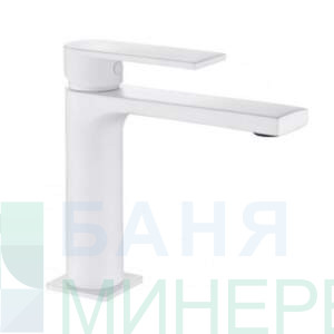 AQG Alpha 01alp100bl Смесител за мивка бял мат