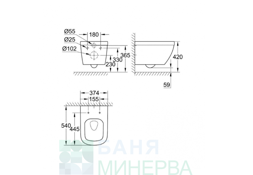 GROHE 39536000 КОМПЛЕКТ ЗА WC SOLIDO 5 В 1 RAPID SL ARENA COSMOPOLITAN EURO CERAMIC - Image 4
