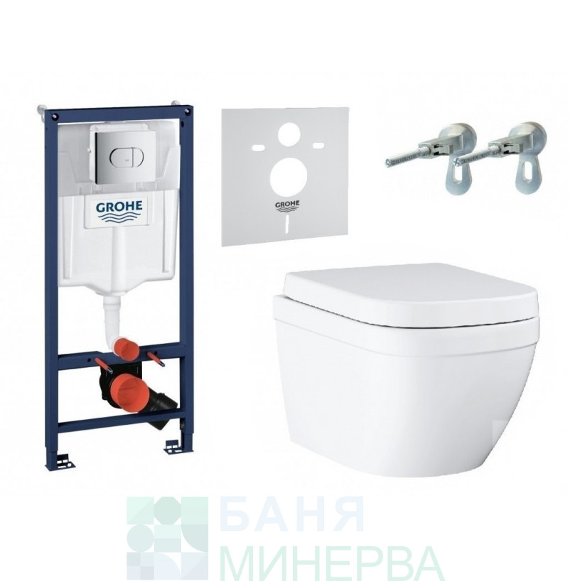 GROHE 39536000 КОМПЛЕКТ ЗА WC SOLIDO 5 В 1 RAPID SL ARENA COSMOPOLITAN EURO CERAMIC