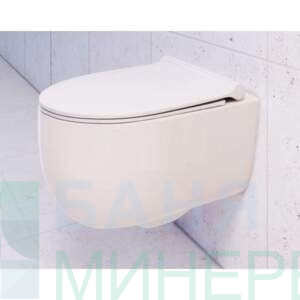 BOCCHI Tondo Rimless slim Конзолна тоалетна чиния