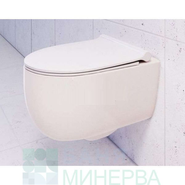 BOCCHI Tondo Rimless slim Конзолна тоалетна чиния