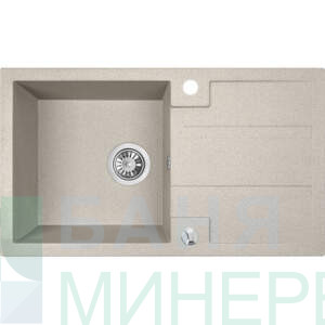 Barbados SBB 411T Кухненска мивка Беж LAVEO 76-44-19.4 см