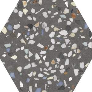 HEXA SEZANE BLACK MATT ITT CERAMIC шестоъгълен гранитогрес