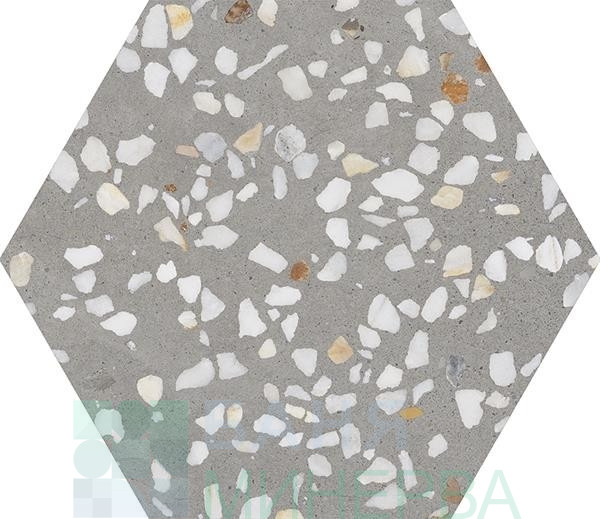 HEXA SEZANE Grey MATT ITT CERAMIC шестоъгълен гранитогрес