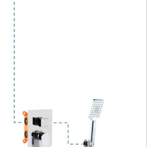 AQG Alpha 19ALPEC21602 Душ за вграждане Хром