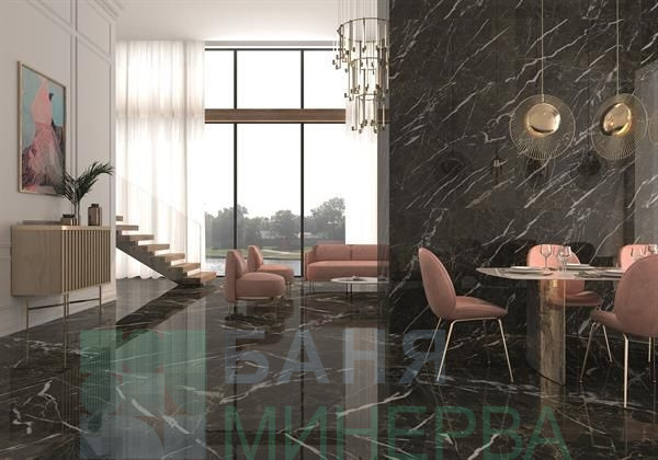 CICOGRES Mystic black 60-120 Полиран гранитогрес Испания - Image 3