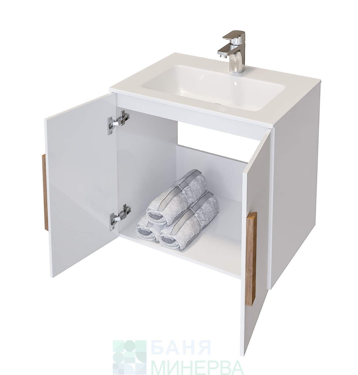 Triano Vigo 2 PVC долен шкаф с мивка 60 см - Image 3
