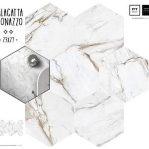 Hexa Calacata Paonazzo ITT CERAMIC шестоъгълен гранитогрес