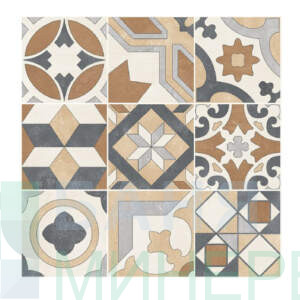 Mix Brown Glossy 60-60 Гранитогрес