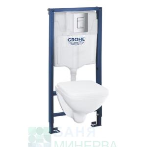 Grohe 39467000 Solido  4 в 1 Промо комплект Структура и окачена тоалетна