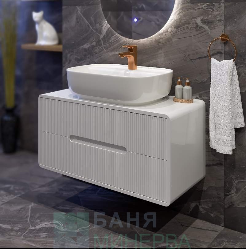 TRIANO Гранада 90 PVC Долен шкаф за баня - Image 3