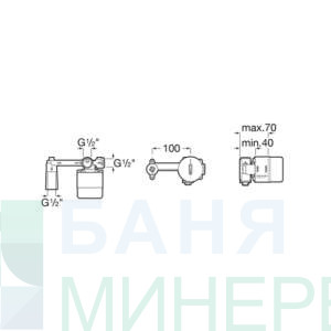 ROCA A5252206NB UNIVERSAL BLACK MAT тяло за вграден смесител за умивалник