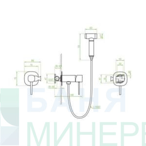Laveo Pola Rose Gold BAP831P Хигиенен душ