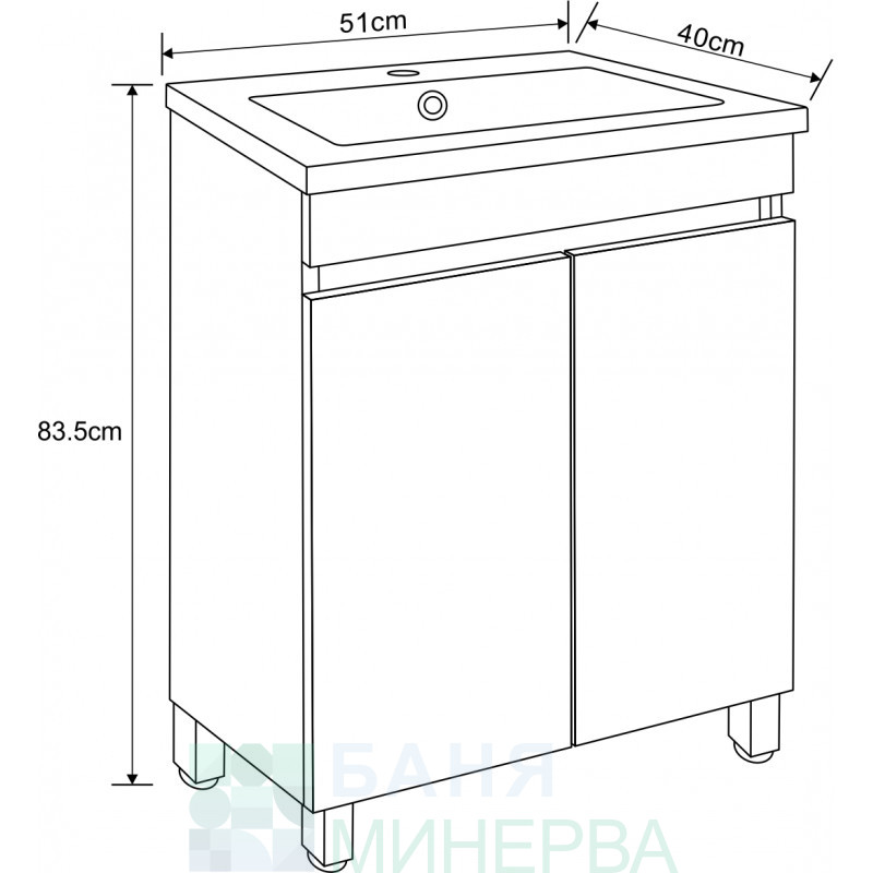 ICP 5081 PVC Мебел за баня - Image 2