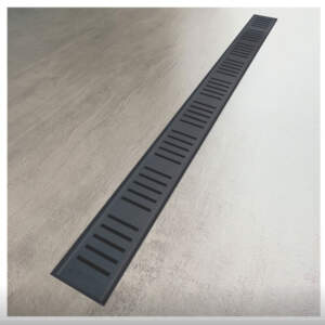 ALCAPLAST APZ10BLACK Линеен сифон черен мат 95 см