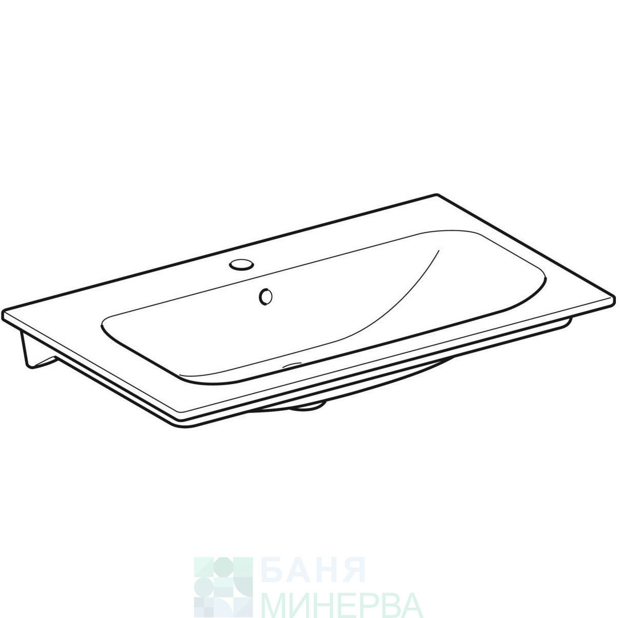 GEBERIT Selnova Square Шкаф с мивка - Image 8