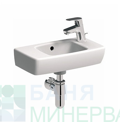 GEBERIT Selnova Compact Асиметрична мивка с отвор отдясно - Image 5