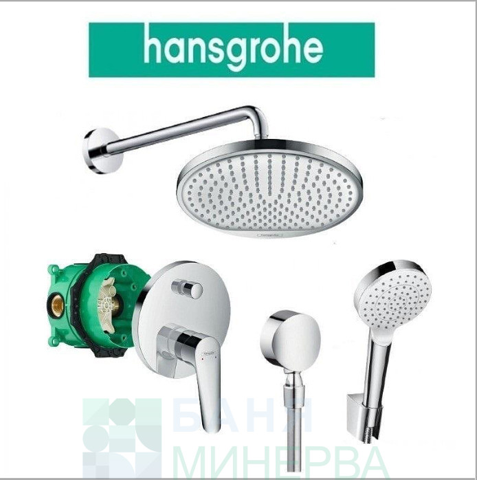 HANSGROHE Logis E+Vernis Blend хром-Комплект за вграждане