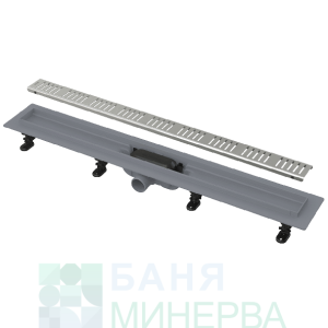 ALCAPLAST APZ10-550M Линеен сифон LINE Неръждаема решетка Воден и сух затвор Ф40