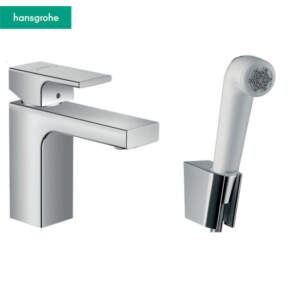 Hansgrohe 71216000 Vernis Shape Смесител за мивка с хигиенен душ