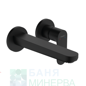 Hansgrohe 72528670 Rebris S Стенен Вграден смесител за умивалник черен мат